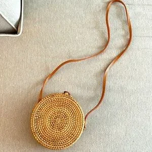 Urban Outfitters Round Rattan Bag